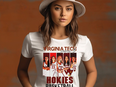 Virginia Tech Hokies basketball starting 5 shirt