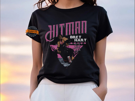 Bret Hart Sharpshooter Black T shirt
