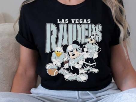 Official Las Vegas Raiders Mickey Donald Duck And Goofy Football Team 2024 T shirt