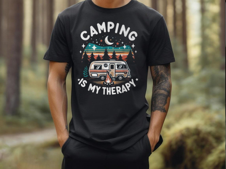 Camping Is My Therapy Summer Vacation Family Matching T Shirt
