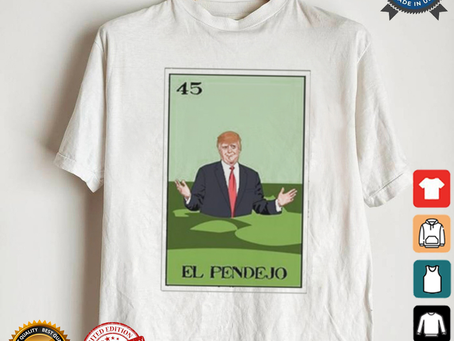 Chicano Marine El Pendejo 45 Lotería Card T shirt