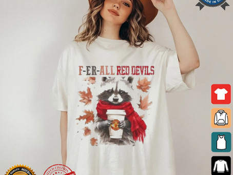 Manchester United Raccoon Fan F er all Gunners In Fall Season T shirt
