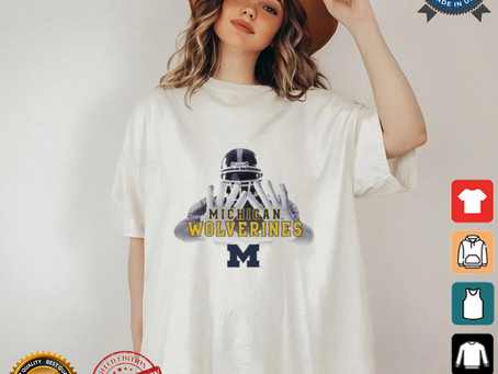 Design Michigan Wolverines Kevin Raglan Sun Shirt