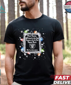Dear Santa Las Vegas Raiders Christmas Lights shirt