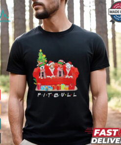 Pit Bull Friends Merry Christmas shirt