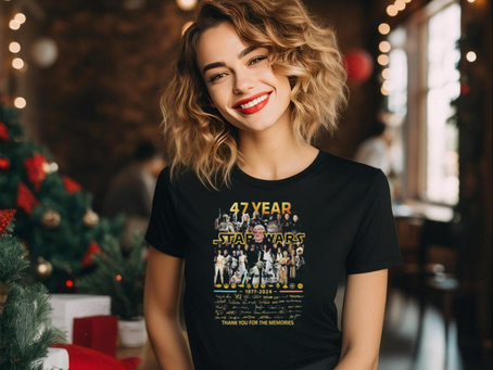 47 Year Star Wars Thank You For The Memories Signautres T Shirt