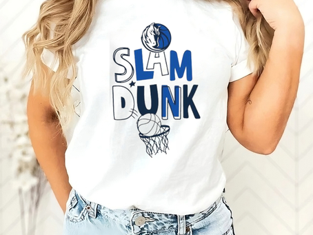 Slam Dunk Dallas Mavericks Ball In Hoop 2024 shirt