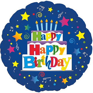 18" Happy Happy Birthday