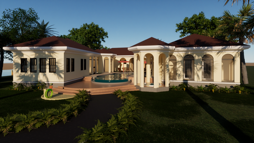 Seaside facade