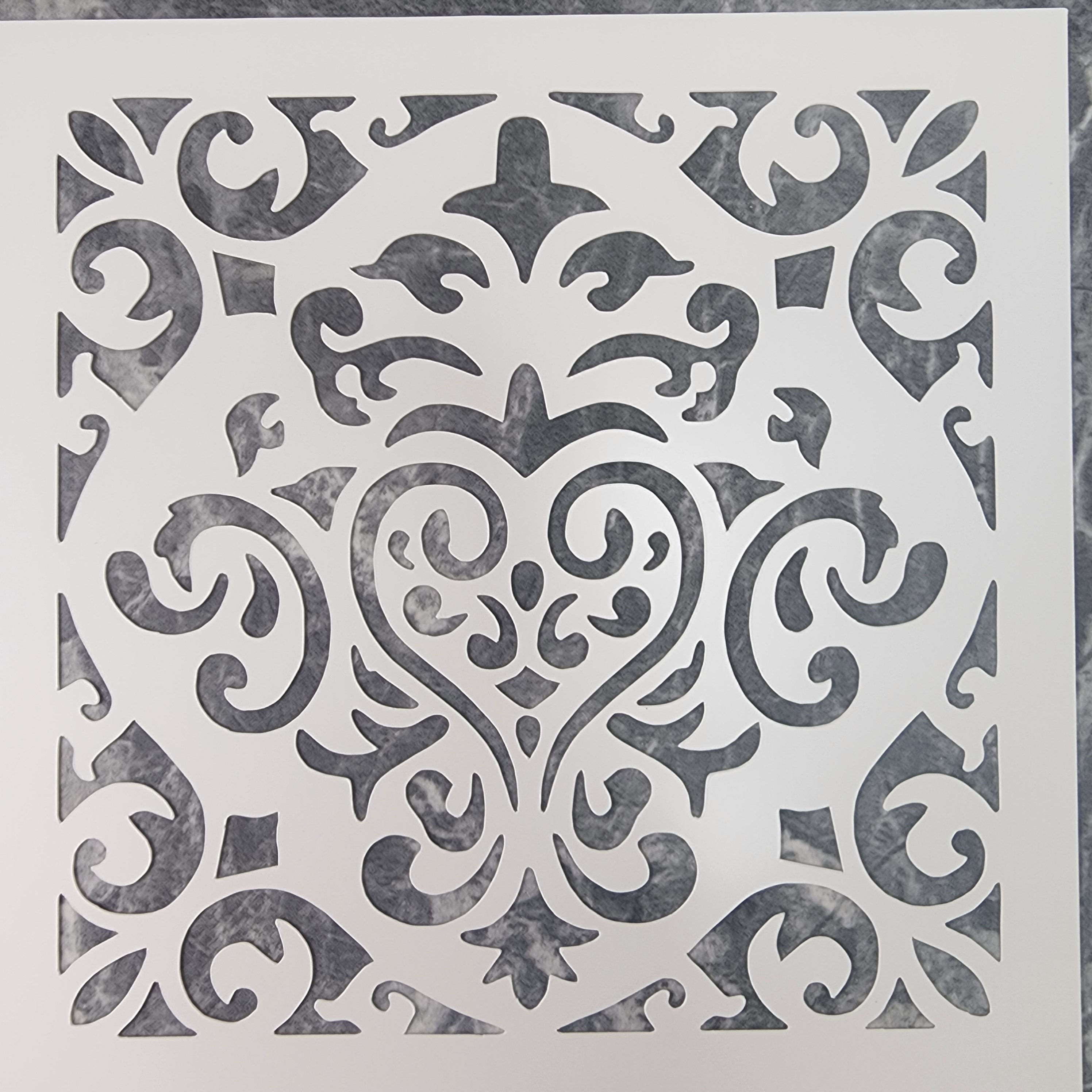 古典花紋填色模板