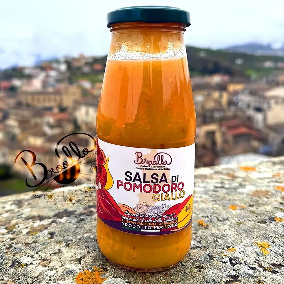 Salsa passata di pomodoro gialla artigianale