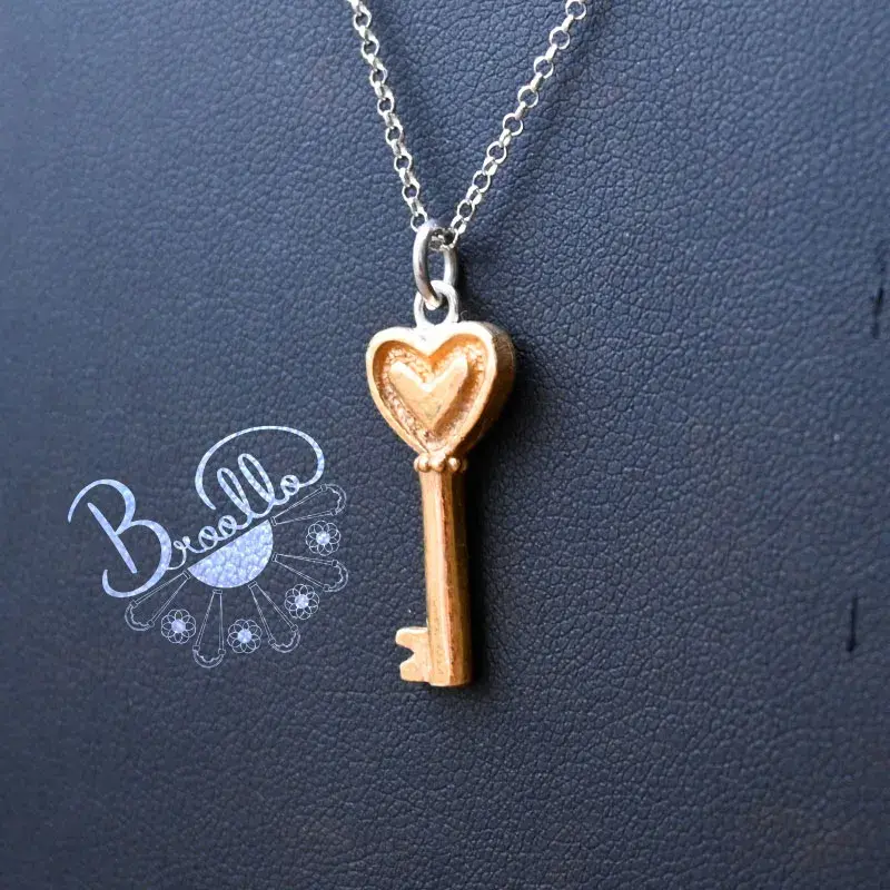 COLLANA IN ARGENTO CIONDOLO PORTA FORTUNA REGALO PER LA FIGLIA VINCENZO LINARDI MAESTRO ORAFO FATTA A MANO