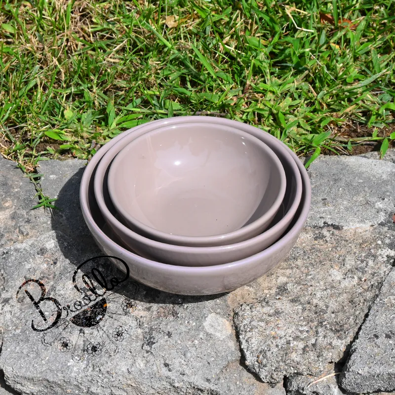 Mud Pie Bistro - Set Di Ciotole Da Portata 10,2 X 20,3 Cm, Colore