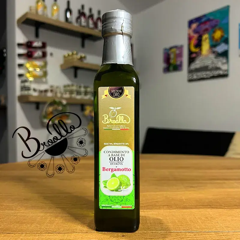 Olio e bergamotto extravergine di oliva papaleo italiano