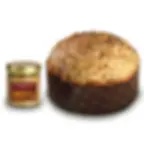 Panettone artigianale alla nocciola Braalla realizzato con Il Tempio del Dolce, con crema e copertura alla nocciola