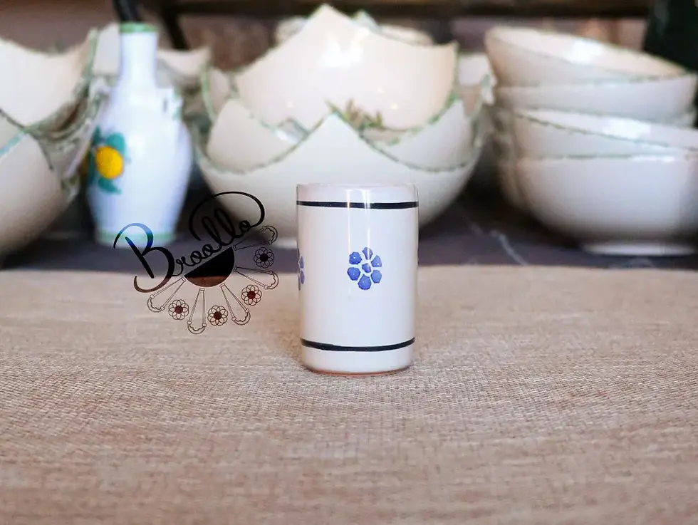 Miniaturbild: bicchieri da amaro liquore terracotta calabrese artigianale fatta a mano