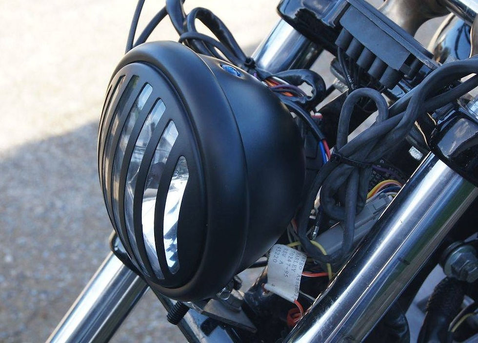 Phare noir mat PRISON (160mm)