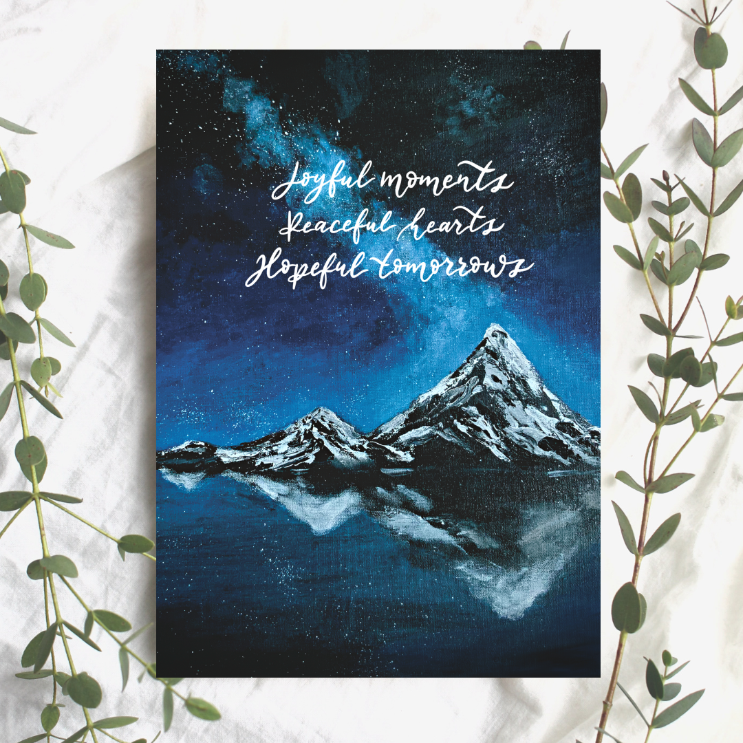 Christmas Card (Icy Mountains)