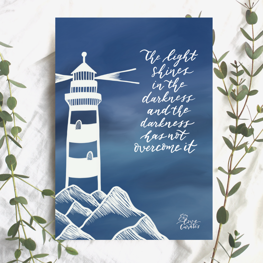 Landscape Postcard (Light Overcomes Darkness)