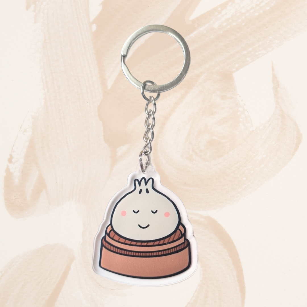 Acrylic Keychain (Xiao Long Bao)