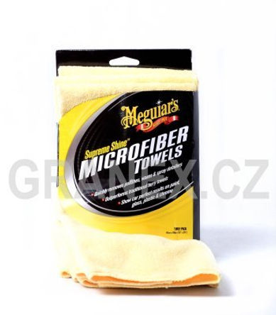 Meguiar's Supreme Shine Microfiber Towel mikrovláknová utěrka 40 cm x 60 cm 3 ks