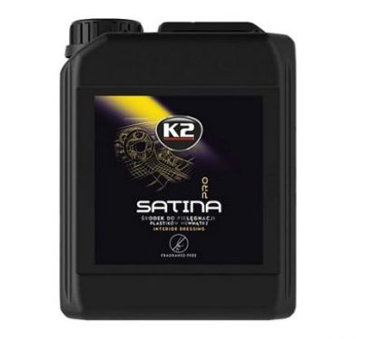 K2 SATINA PRO Přípravek na palubní desku a plasty, bez vůně 5L