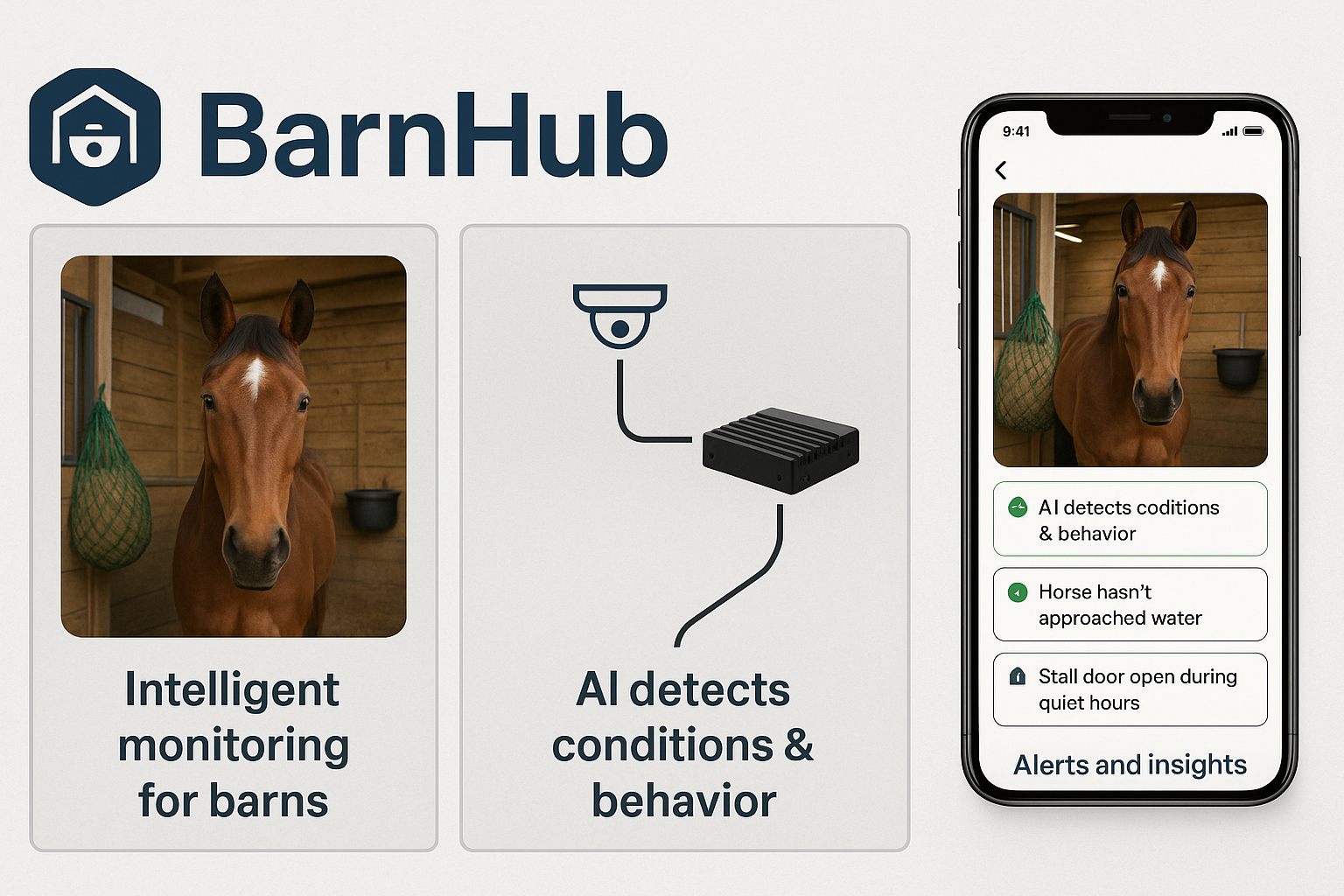 Computer-vision concept situated in a working barn environment