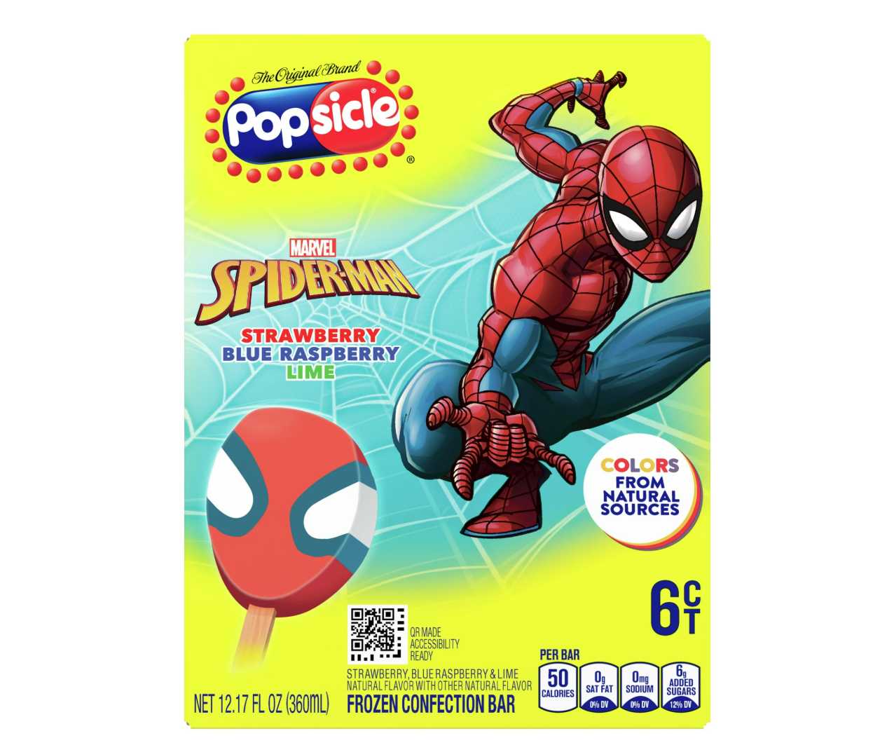 Popsicle Spiderman frozen