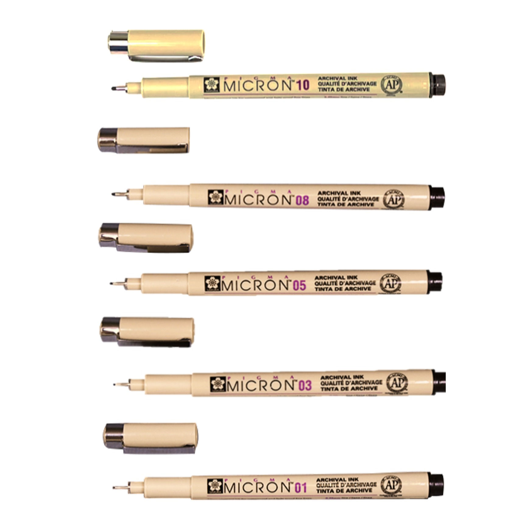 Sakura #01 #03 #05 #08 #10 黑色代針筆 (單枝/3枝)