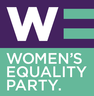 The Women's Equality Party Logo in purple and green.