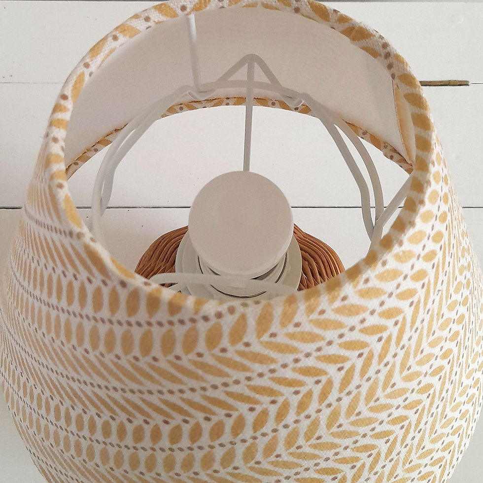 Thumbnail: Leaf Tack Linen Conical Shade 25cm Diameter