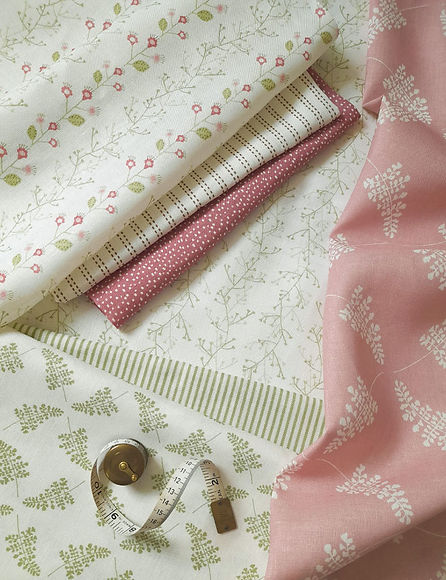 Patterned printed linen by Miller Honeyman in country cottage style designs.