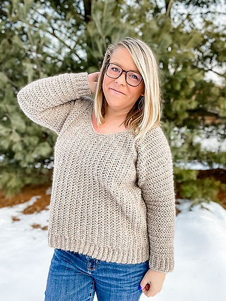 Spruce Trail Crochet Pullover by Emily Marie Davies
