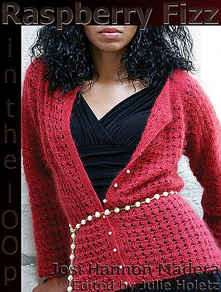 Raspberry Fizz Cardigan deigned by Josi Hannon Madera