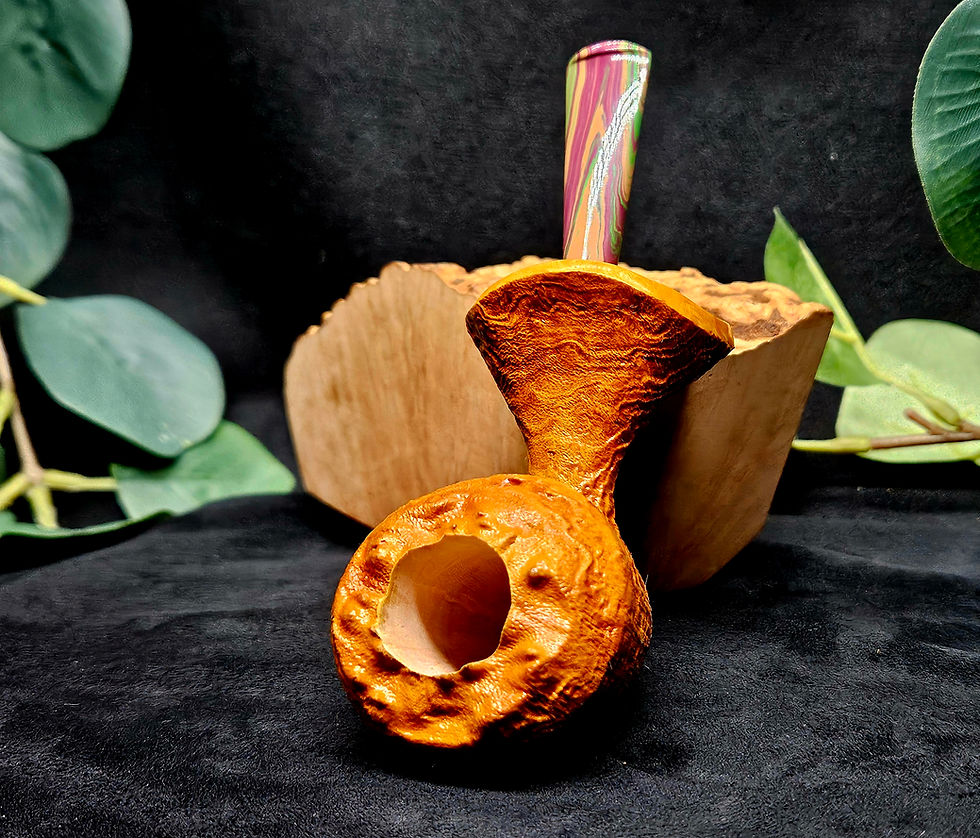 Miniature : Pipe GOLDFISH sandblasted