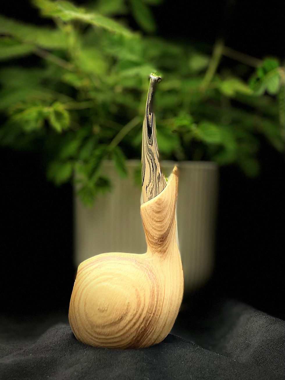 Thumbnail: Pipe Olivenwood sandblasted "Cartoon Wahle"