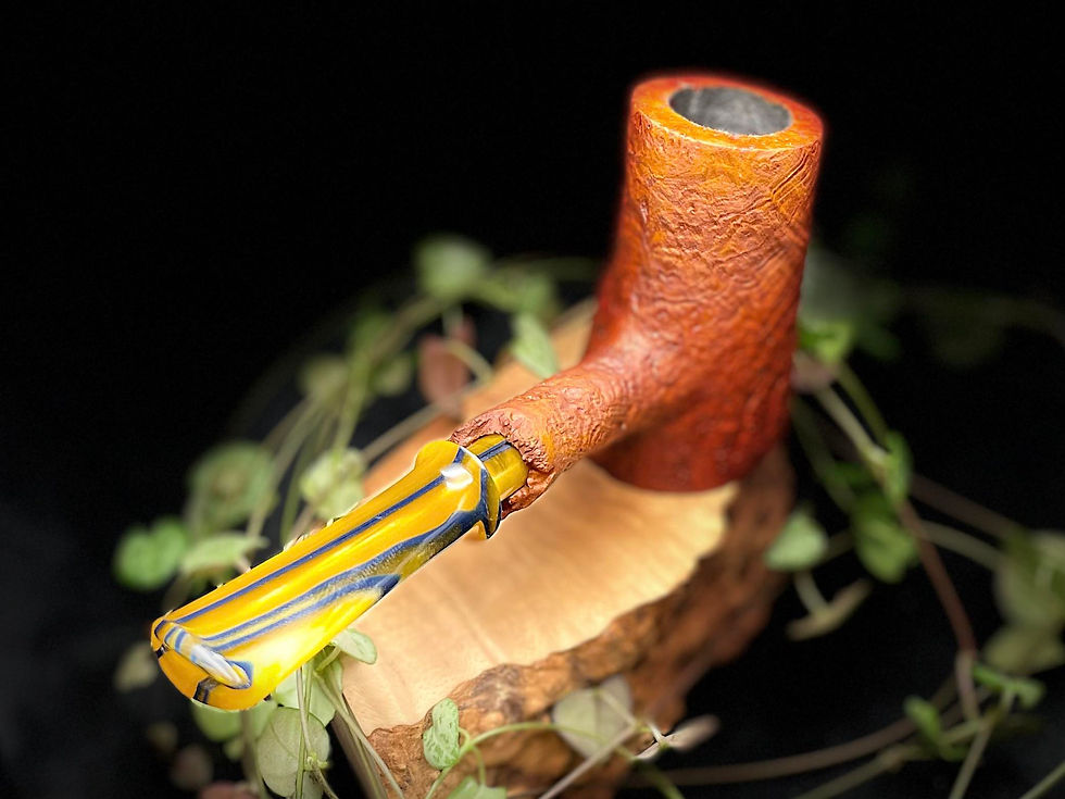 Thumbnail: Pipe Sitter "Horn Poker" sablée
