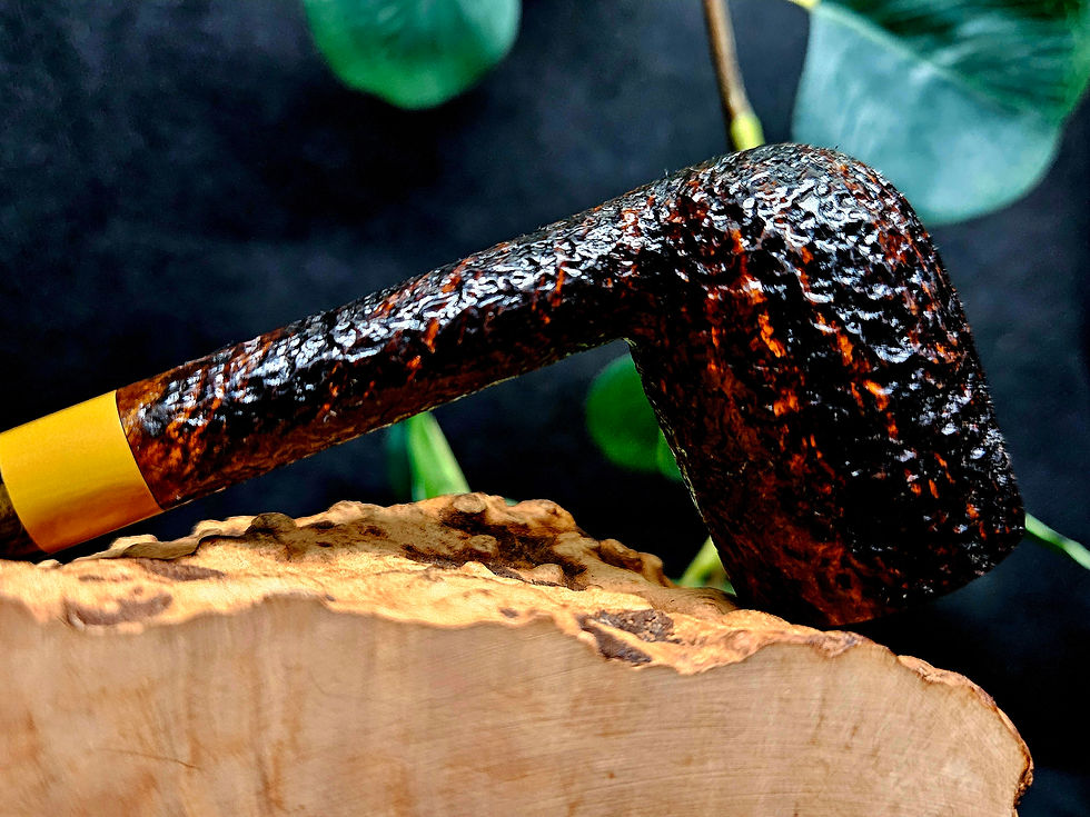 Miniature : Pipe Bing rustiquée "caramel"