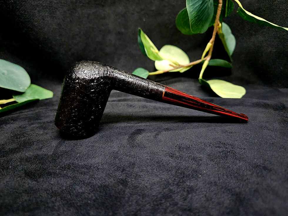 Miniature : Pipe Maigret sablée "En rouge et noir"
