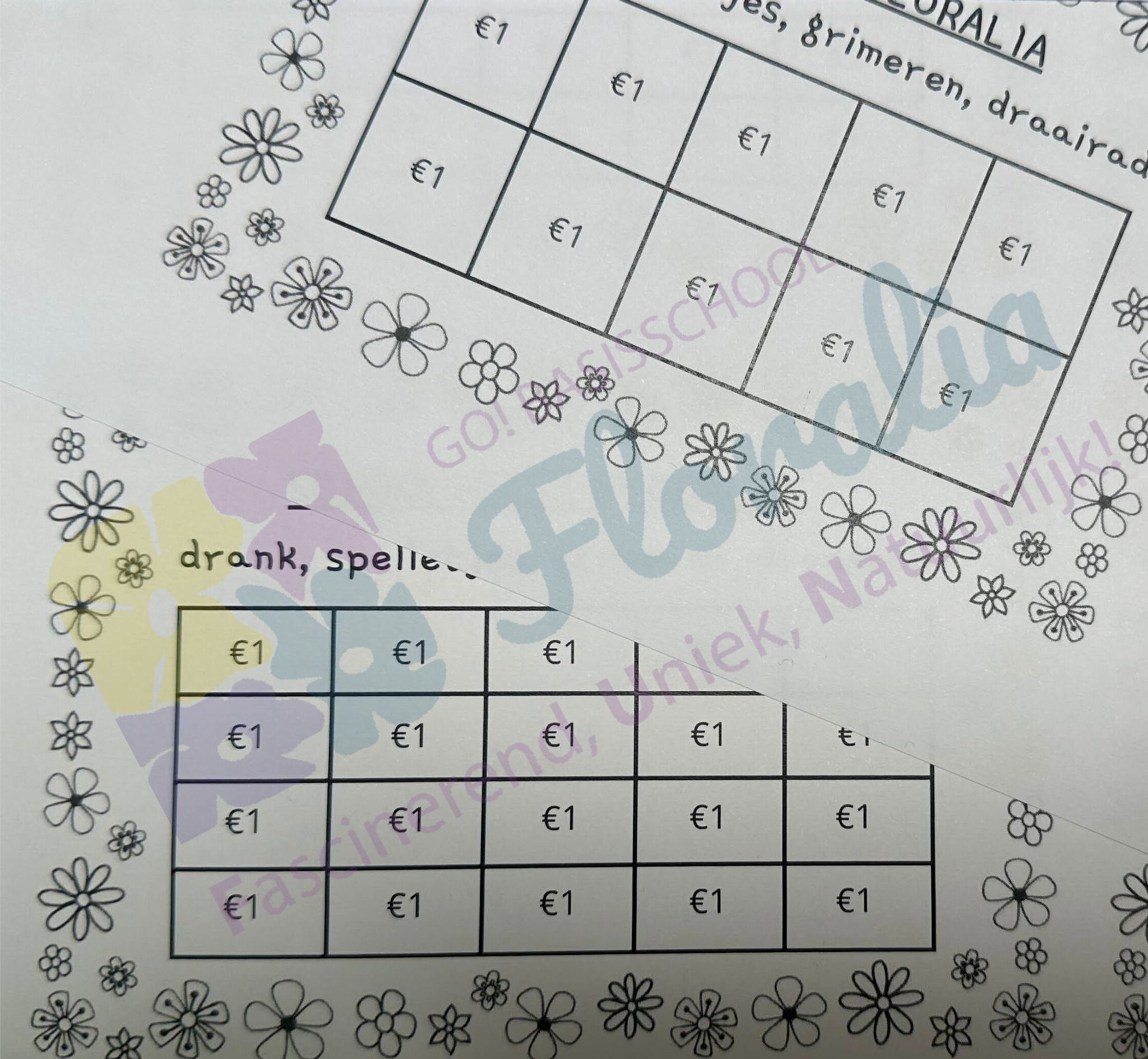 Drank- en spelletjeskaart