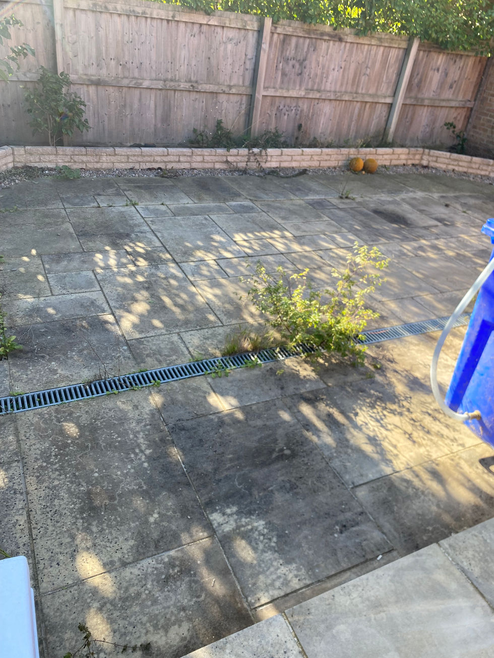 before power washing