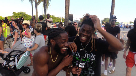 Unghetto Mathieu being interviewed by Dtay Blackie