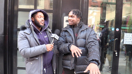Buba100x being interviewed by Dtay Blackie