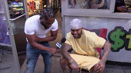 Dave East being interviewed by Dtay Blackie