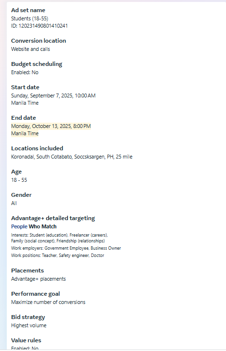 FB Ads Set 