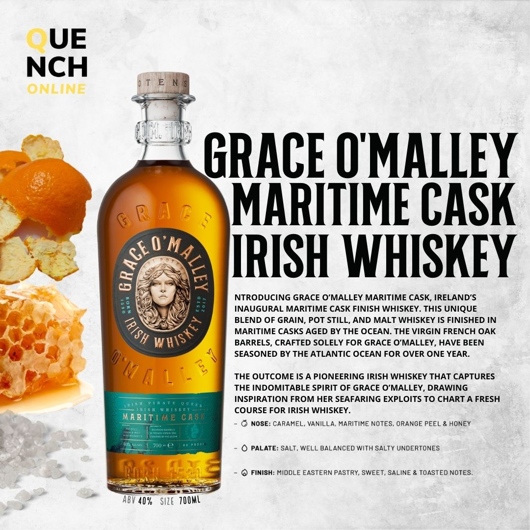 GRACE O'MALLEY MARITIME CASK IRISH WHISKEY