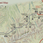Denali park road map