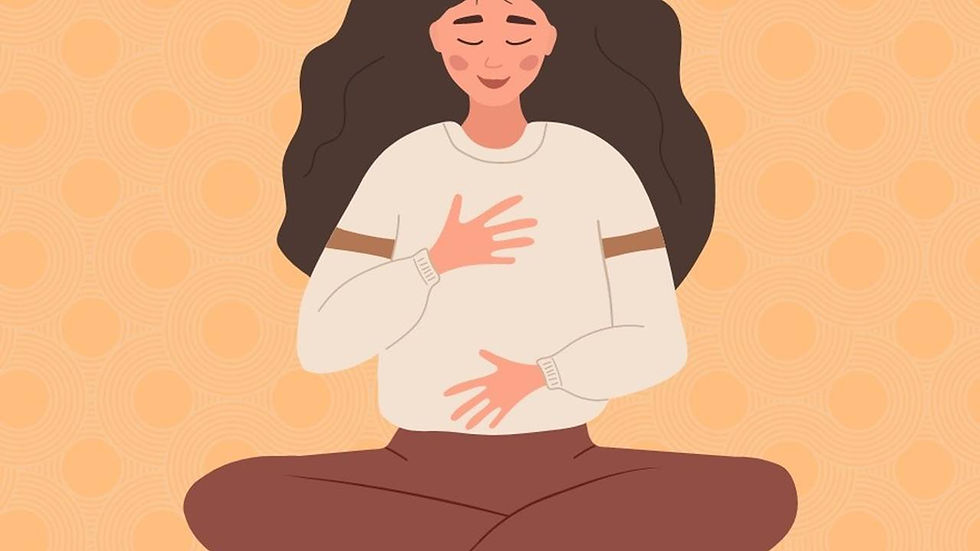 ilustração respiração diafragmática