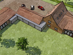 Swimming pool extension to barn conversion approved.