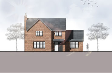 Presentation elevation Rose Cottage Holyhead Road Montford Shrewsbury SY4 1AU